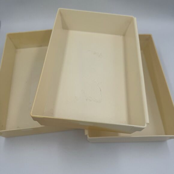 Rubbermaid Almond Interlocking Drawer Organizers JBI-2916 3 pcs. 9" x 6" x 2" - Picture 1 of 7